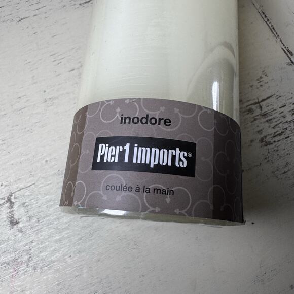 Pier 1 imports 3”x8” Candle Inodore Scent - Picture 4 of 4